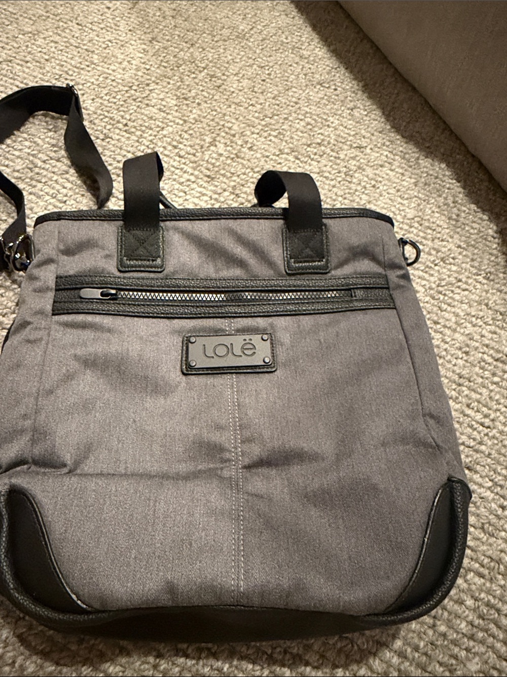 Lole  Grey backpack/Crossbody Bag - Compact Everyday Carry